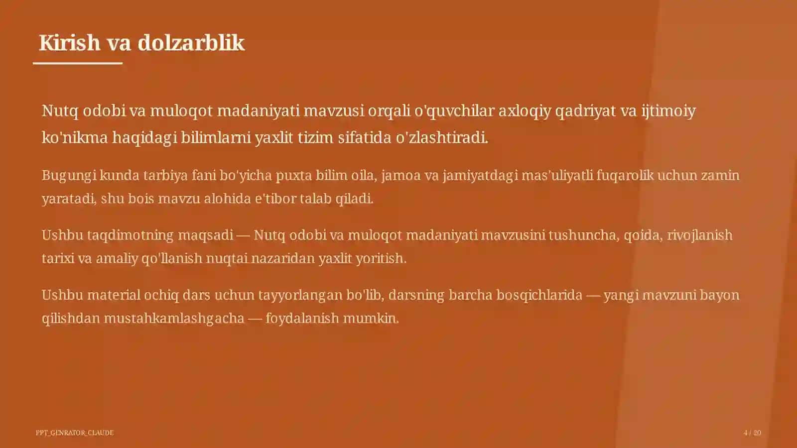 Nutq odobi va muloqot madaniyati (8-sinf) 4