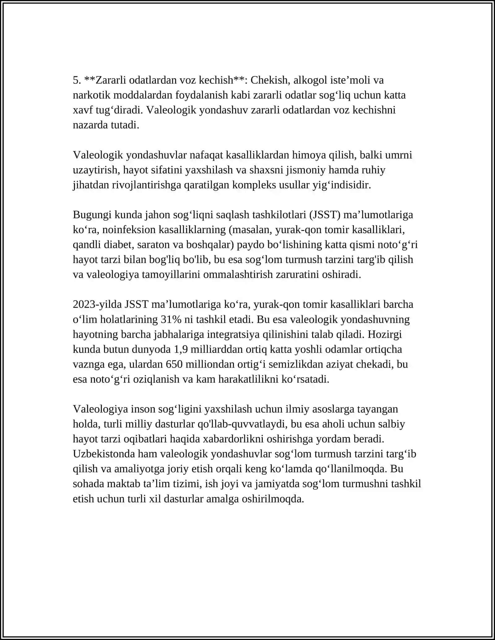 OIV-OITS muomolarini oldini olishda valeologik yondashuvlar 4
