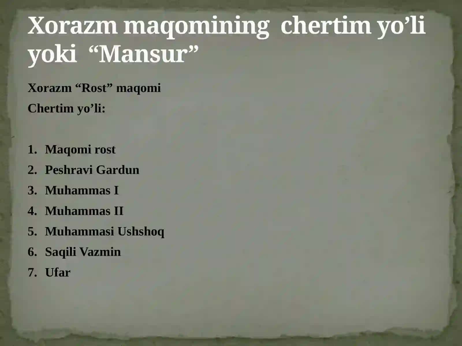Xorazm maqomlari 4