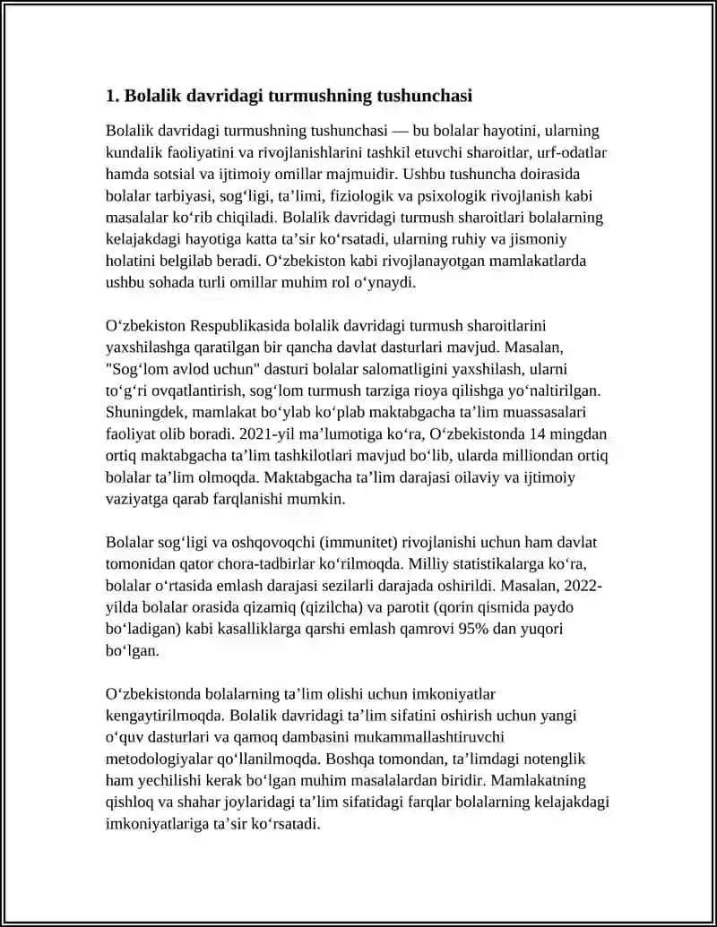 ILK O'PIRINLARNING TURMUSH HAQIDAGI TASAVVURLARI 4