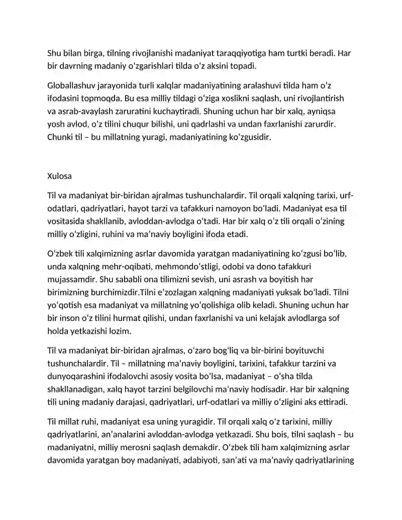 O'zbek tilshunosligining dolzarb masalalari fanidan yozgan maqolasi 4