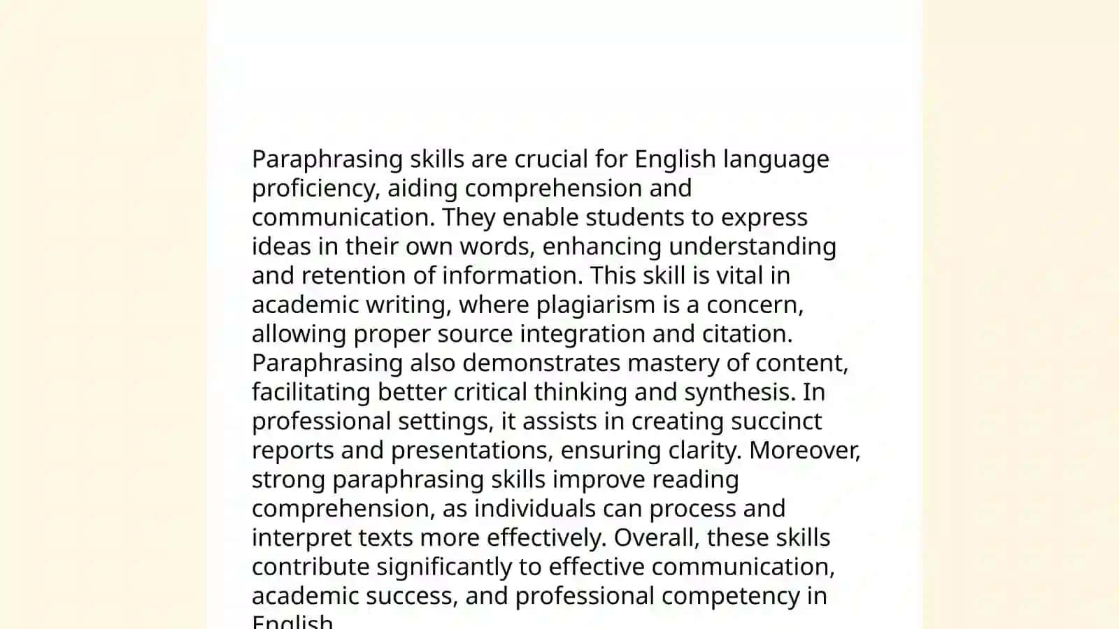 Paraphrasing and Plagiarism 4