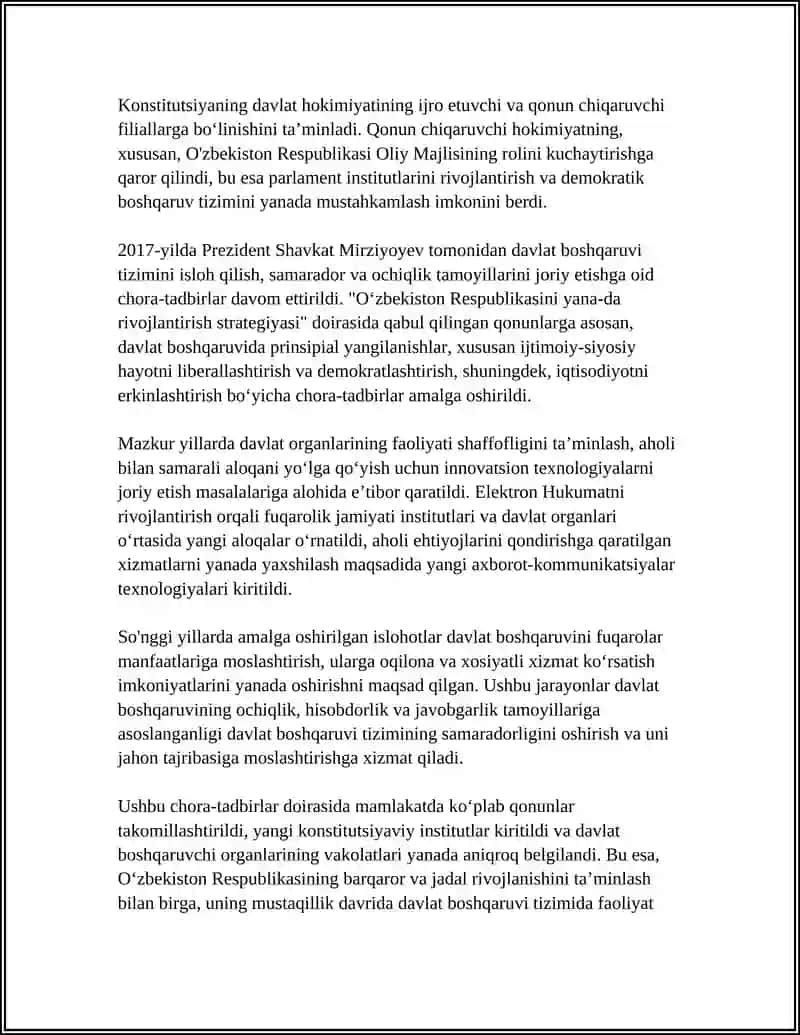 Konstitutsiyaviy islohotlar va davlat boshqaruvi tamoyillarining qayta belgilanishi 4