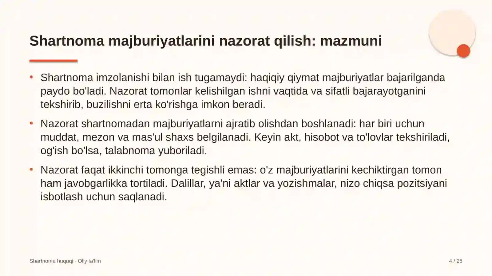 avtoservis korxonalarida shartnoma majburiyatlarini nazorat qilish 7904 4