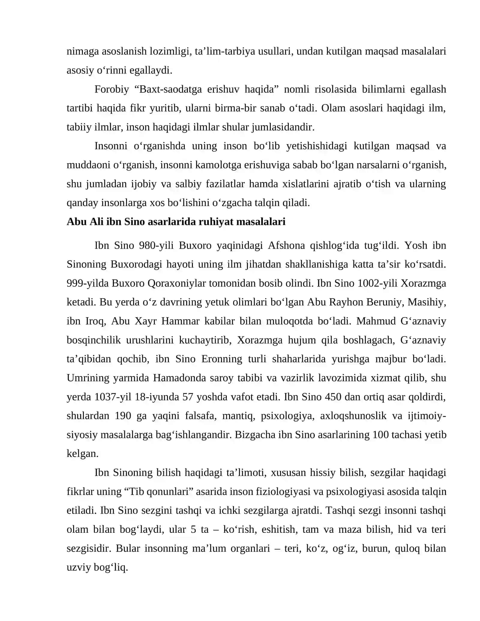 Sharq mutafakkirlarining psixologik qarashlari 4