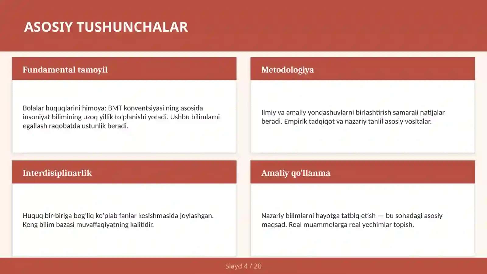 Bolalar huquqlarini himoya: BMT konventsiyasi 4