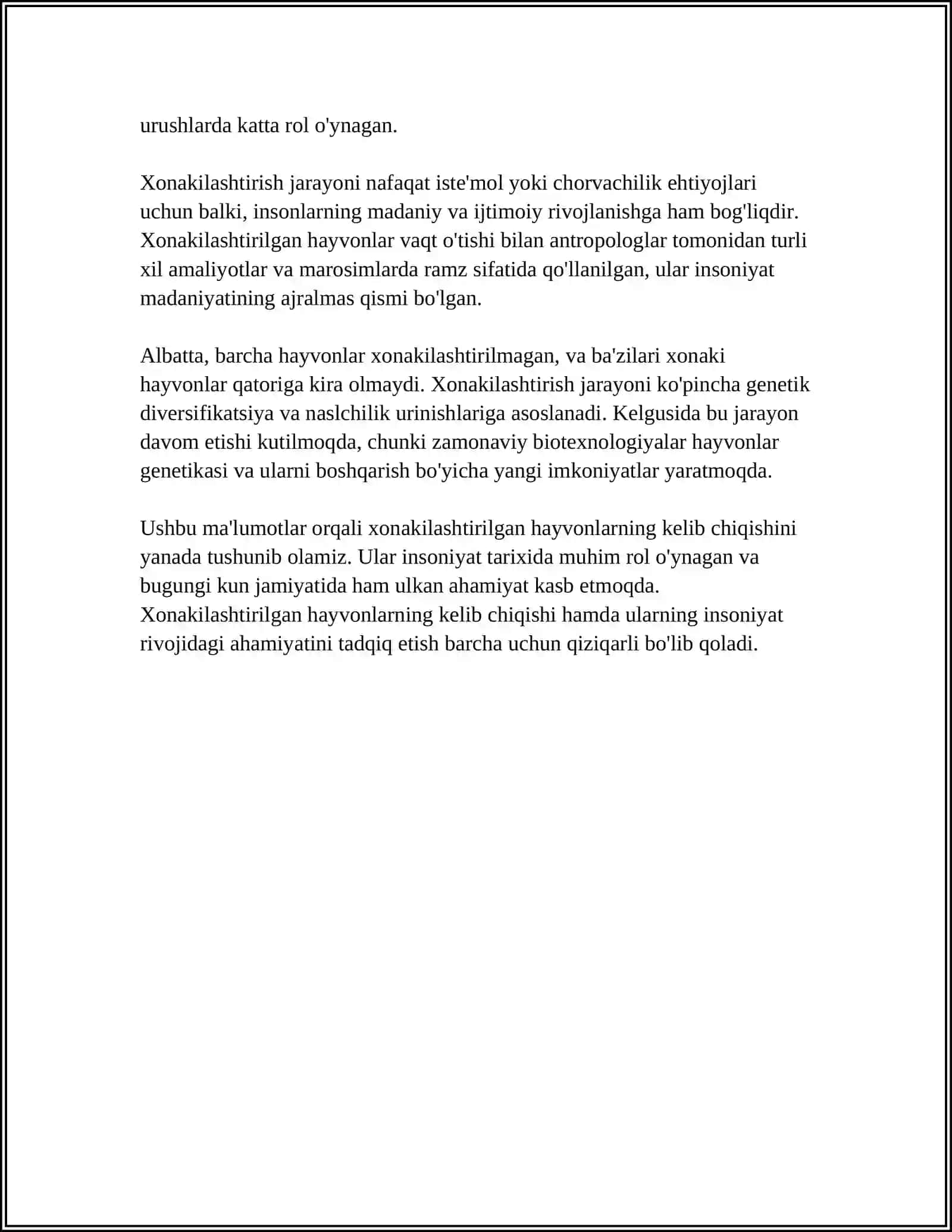 Xonakilashtirilgan Hayvonlar 4