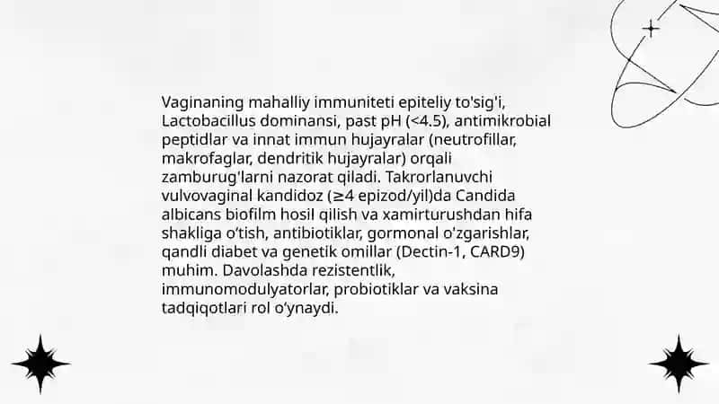 Imunitit bilan zamburug'li va parazitar kasalliklarning bog'liqligi 4