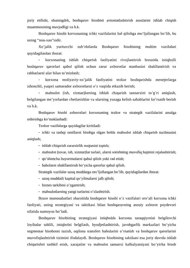 BOSHQARUV HISOBI FANIGA KIRISH 4