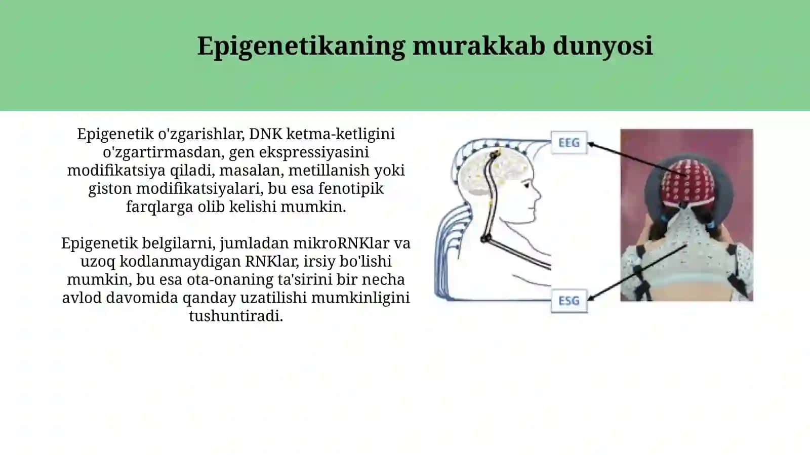 Genetikaning yangi yo'nalishlari 4