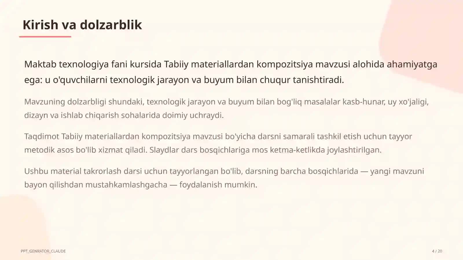 Tabiiy materiallardan kompozitsiya (1-sinf) 4