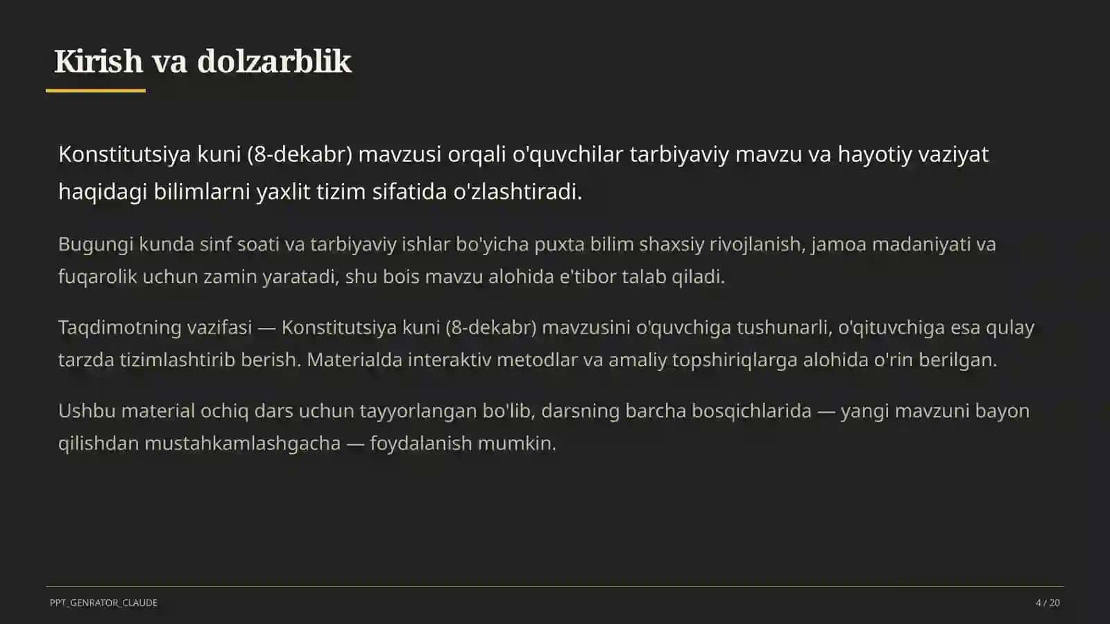 Konstitutsiya kuni (8-dekabr) 4