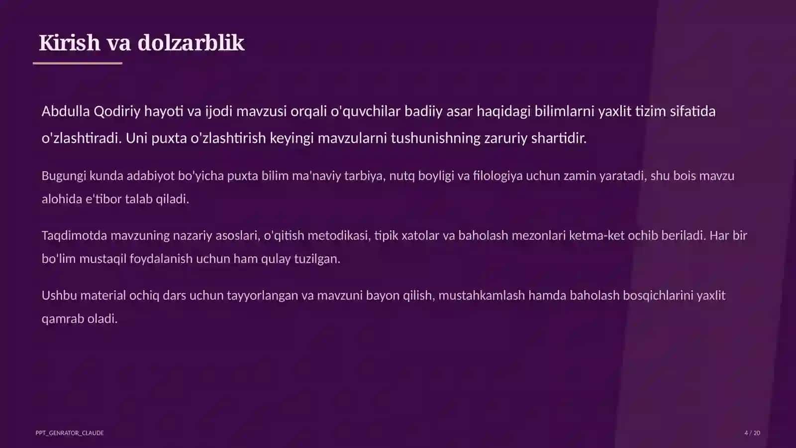Abdulla Qodiriy hayoti va ijodi (7-sinf) 4
