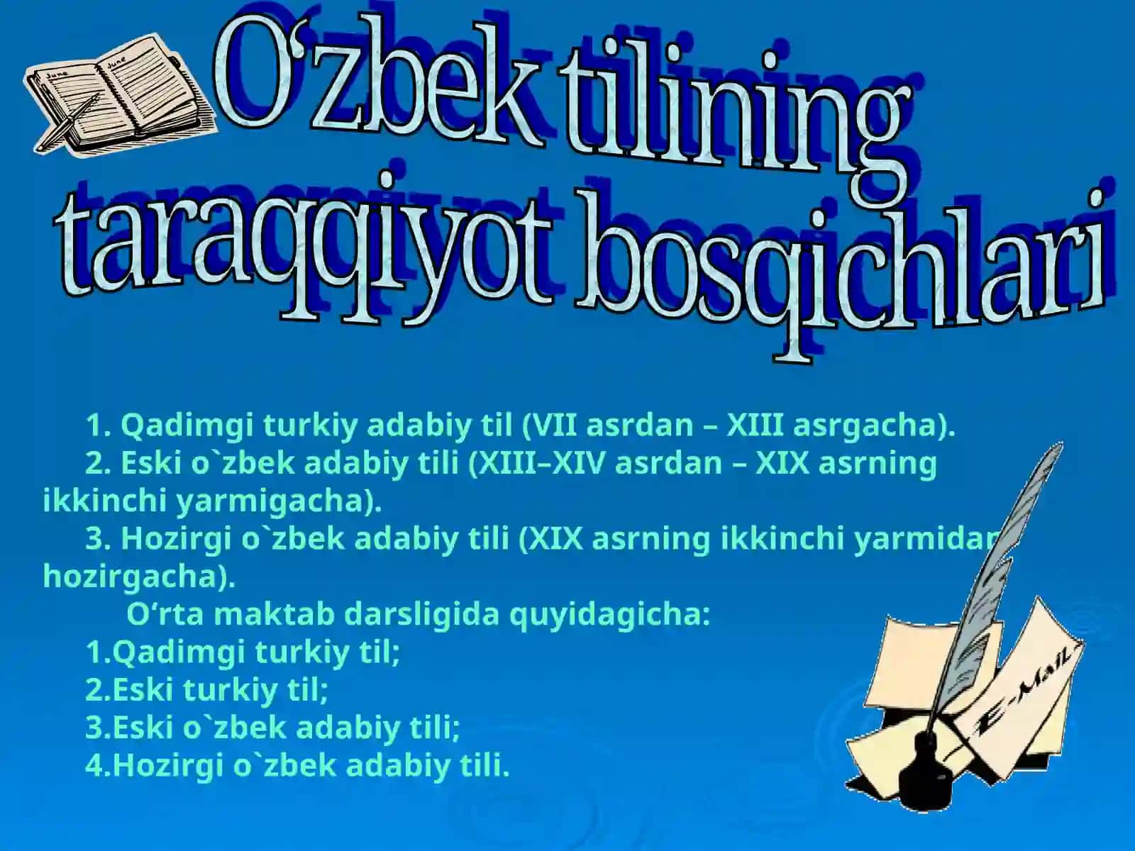 O‘zbek tili Davlat tilidir 4