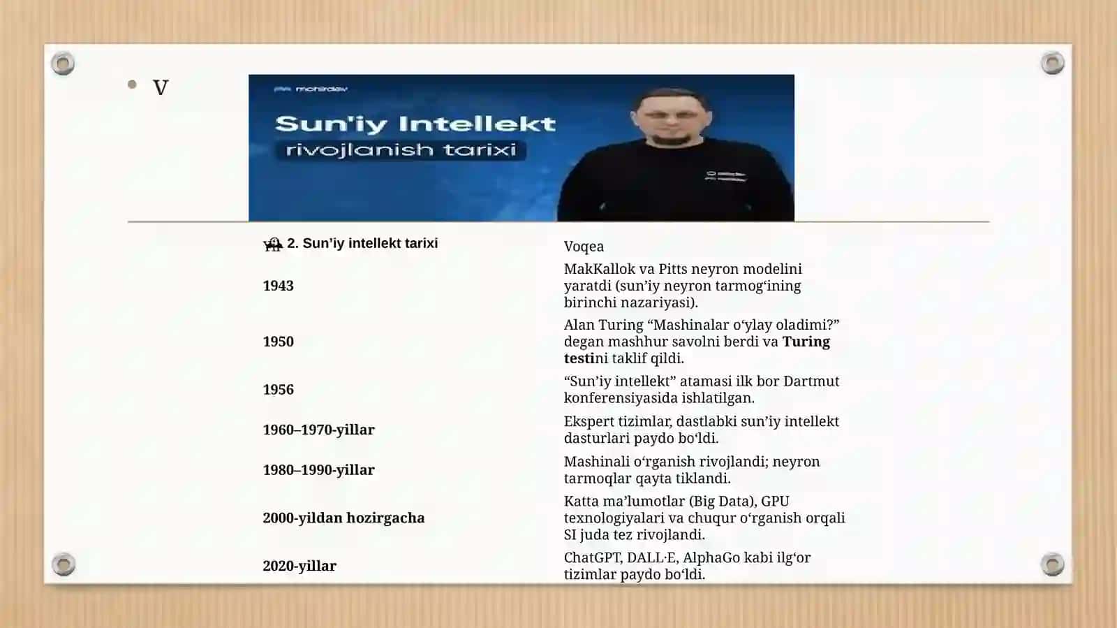 Sun`iy intellect texnologiyalaridan ta`lim jarayonlarida foydalanish 4