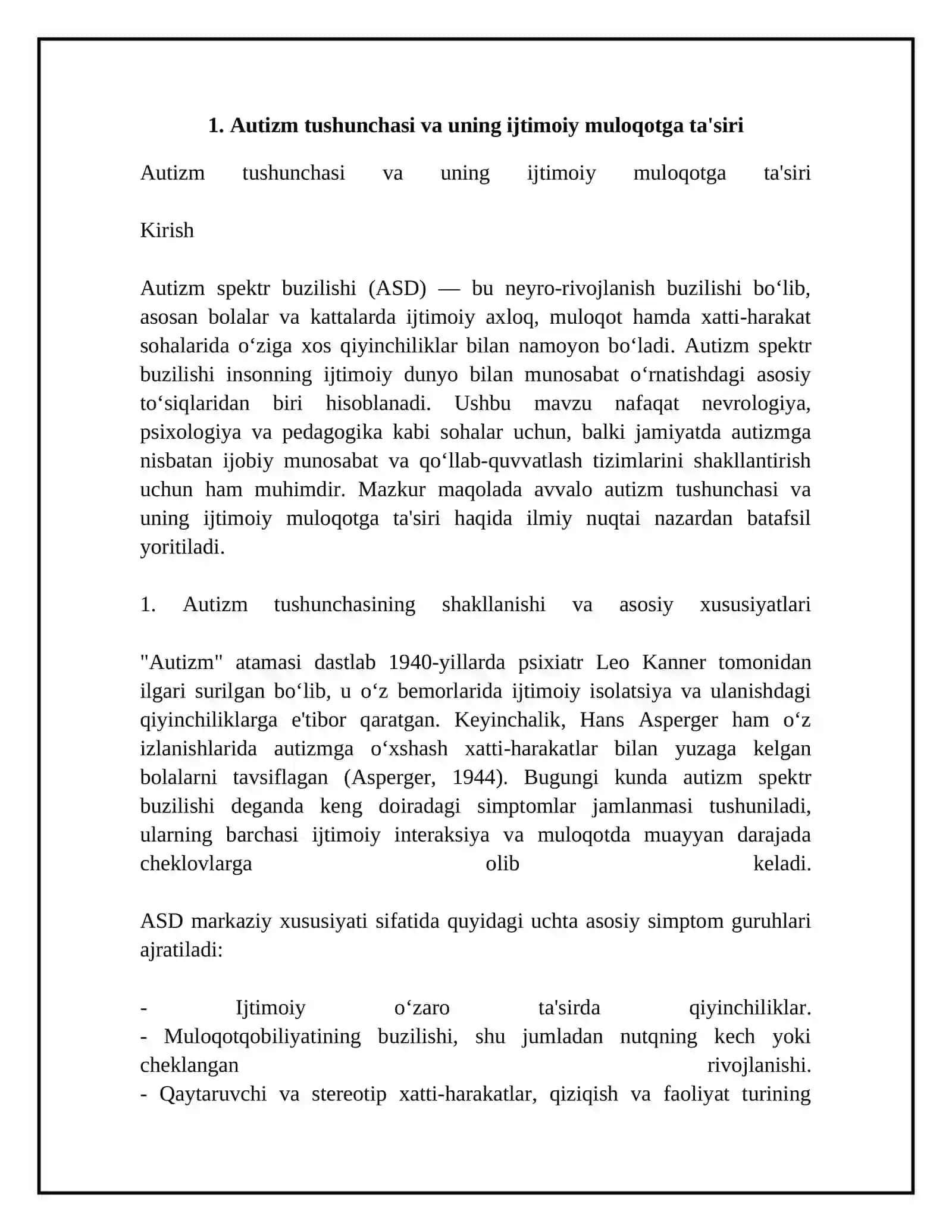 Autizmli bolalarda ijtimoiy munosabat va muloqotdagi qiyinchiliklar 4