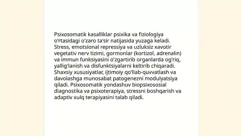 Psixalogiya fanining tibbiyotda tutgan o'rni va axamiyati. Patopsixalogiya. Shifokor faoliyatida inklyuziv ta'limning o'rni 4