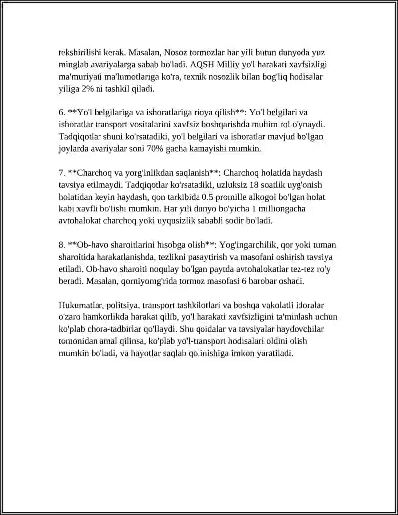 HAVOTRANSPORT VOSITALARIDA ISHLARNI XAVFSIZ BAJARISH BUYICHA YURIQNOMALAR 4