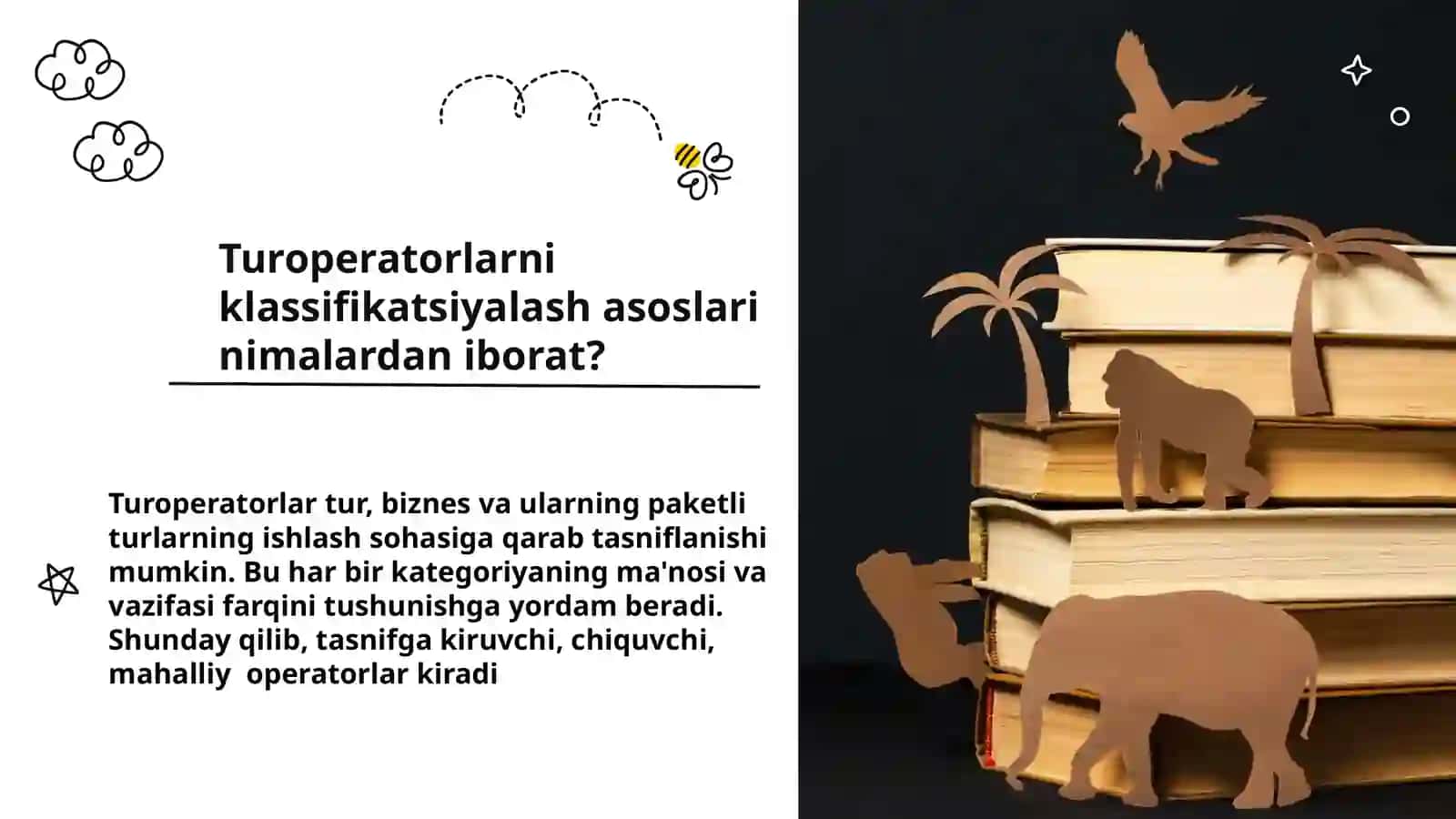 Turoperatorlik biznesini rivojlantirishning tashkiliy asoslari 4