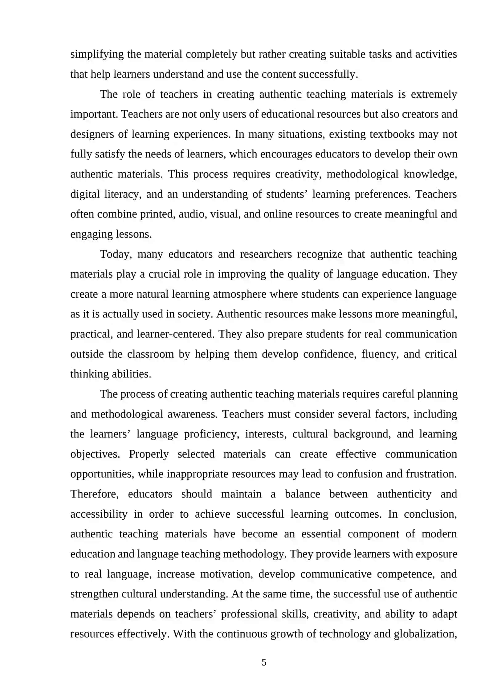 Creating authentic teaching materials 4