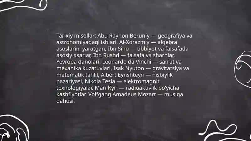 Qobiliyat, iste`dod va geniylik 4