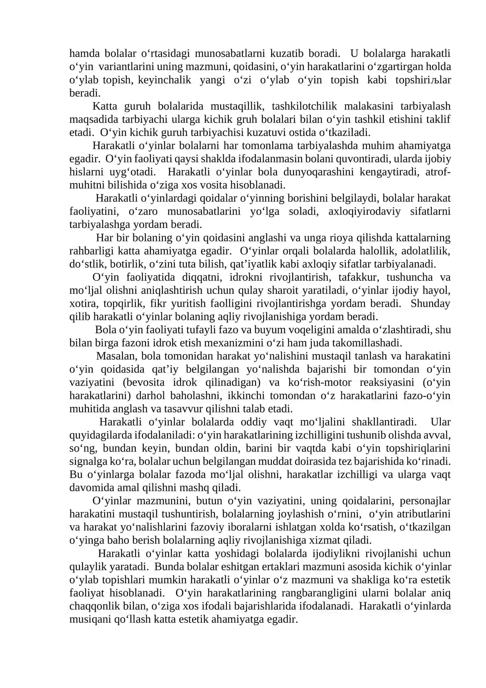 Sport va harakatli o'yinlarni o'qitish metodikasi 4