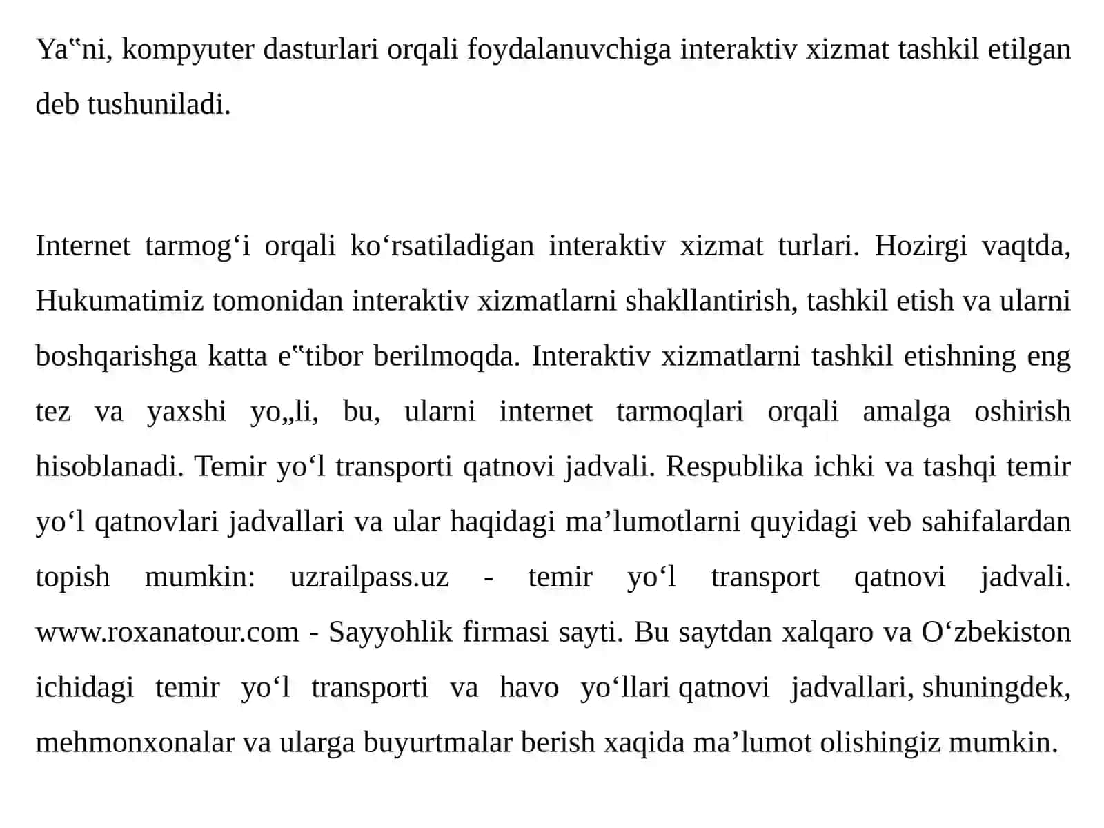 Interaktivlik sohalari 4