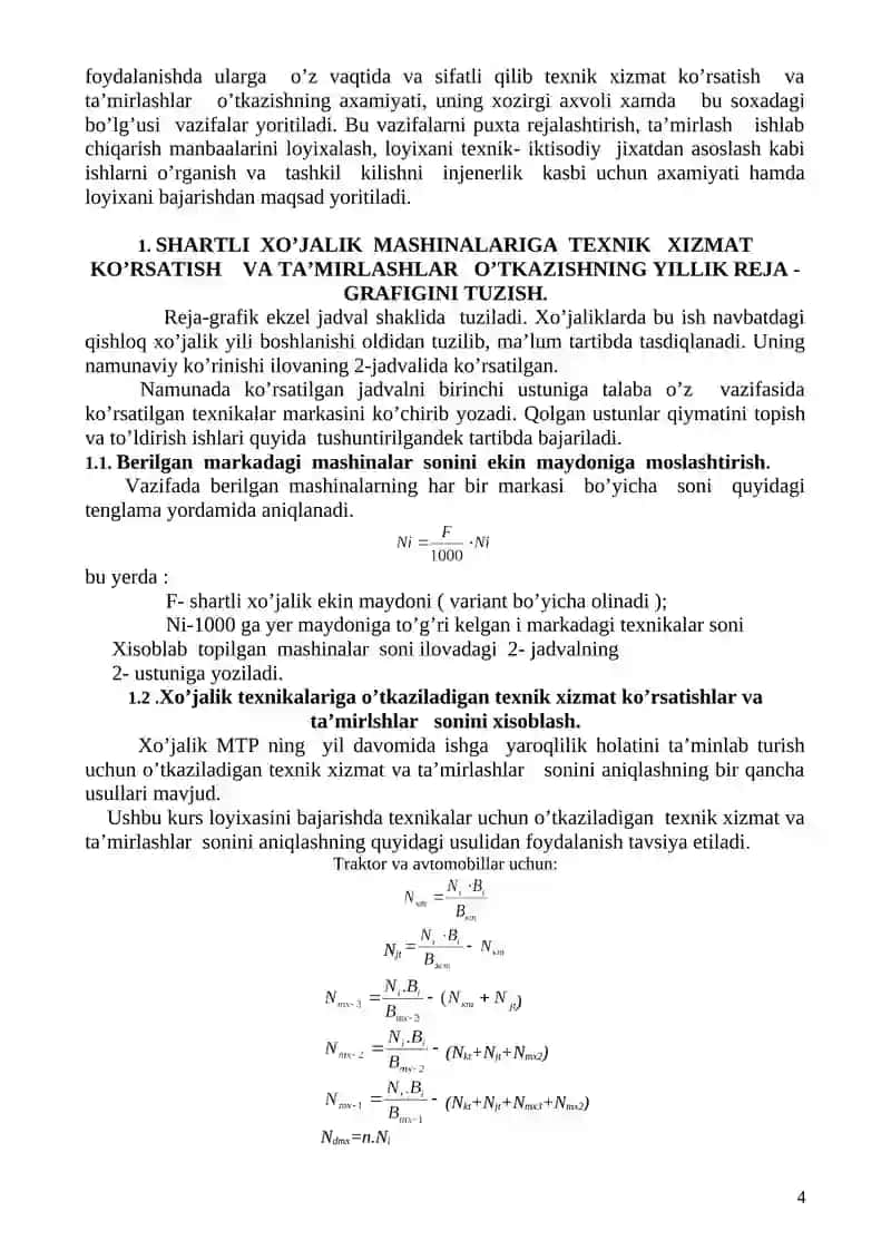 Kurs loyixasini bajarish uchun uslubiy kursatma 4