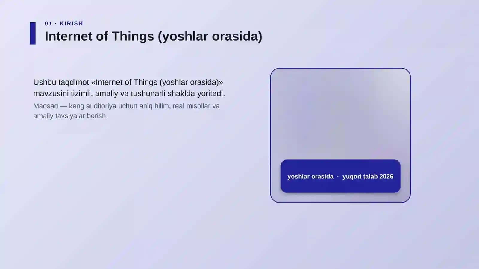 Internet of Things (yoshlar orasida) 4