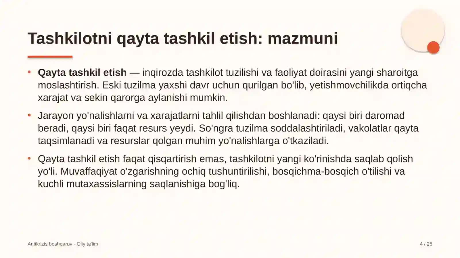 Energetika dispetcherlik markazlarida tashkilotni qayta tashkil etish 4