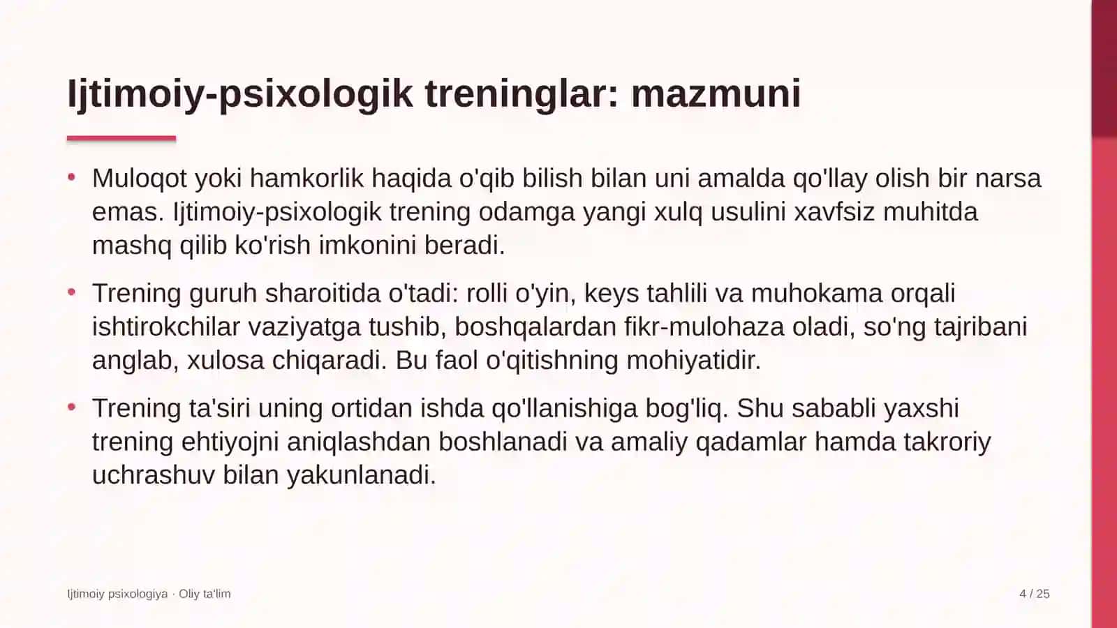 Keramik plitka ishlab chiqarishda ijtimoiy-psixologik treninglar 4