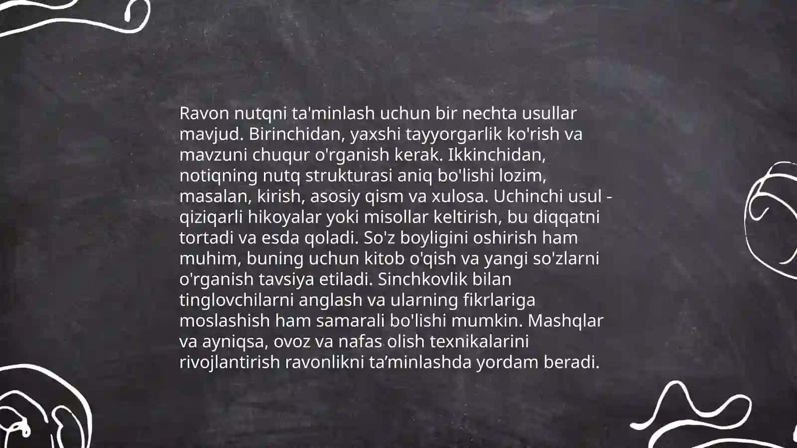 Oʻqituvchi nutqining toʻgʻriligi, ravonligi, aniqligi va ta’sirchanligini oshirish 4