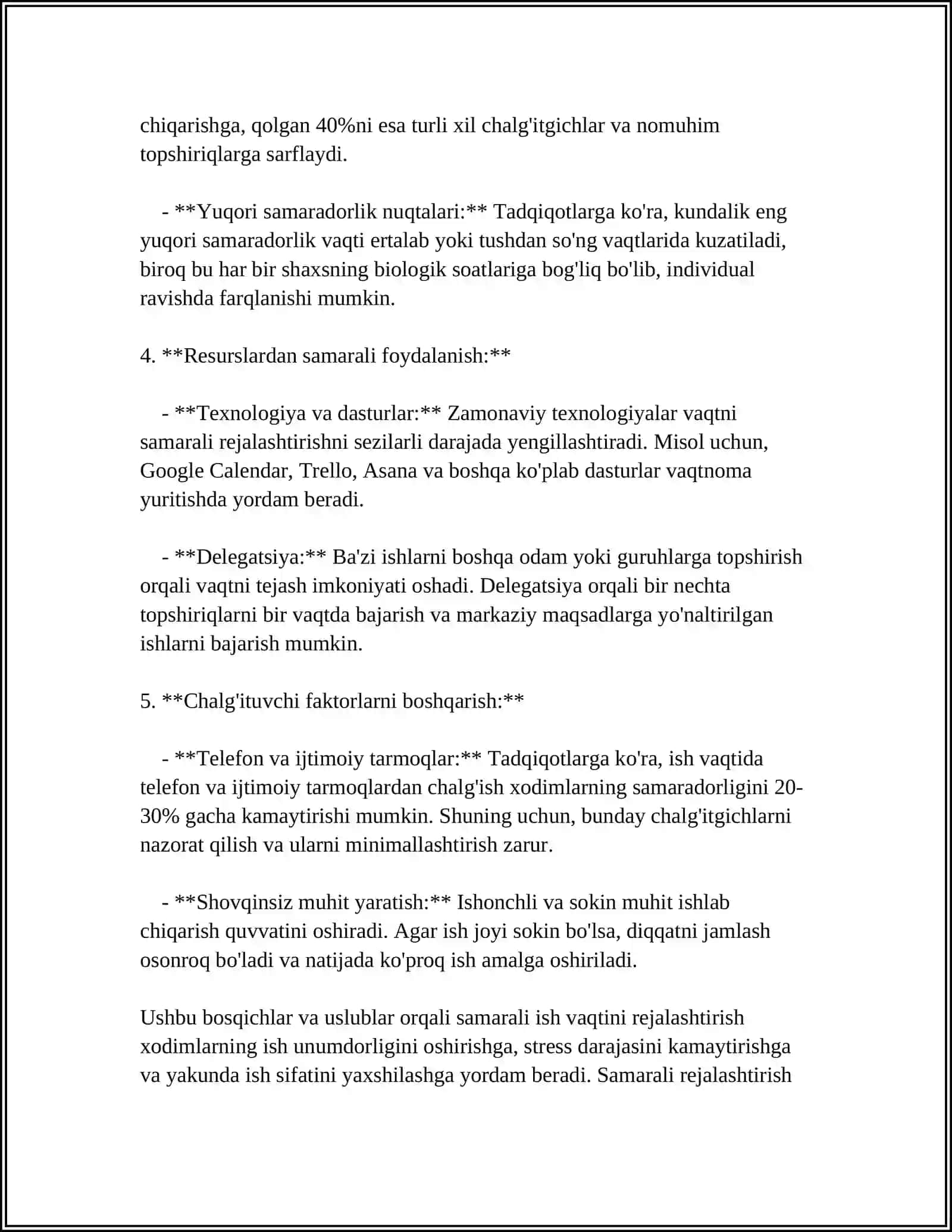 SINFDAN TASHQARI ISHLARNI TASHKIL QILISH 4