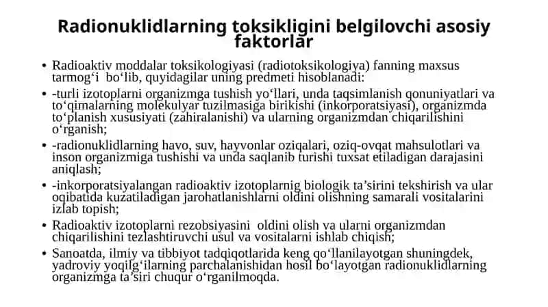 Radiobiologiyaning fizikaviyasoslari 4