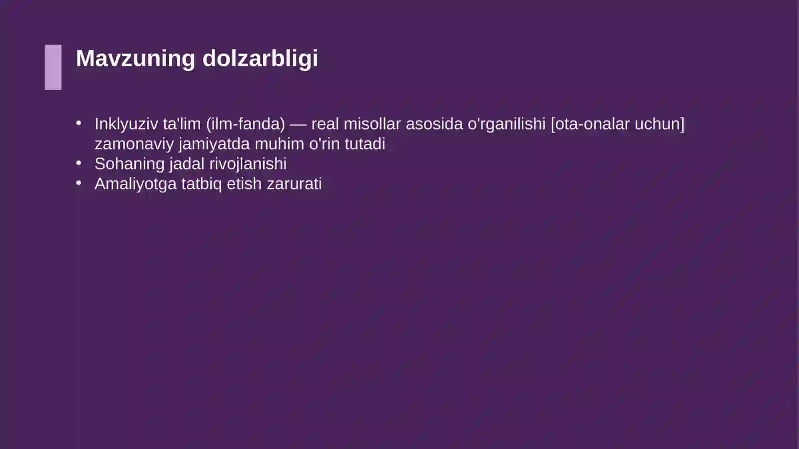 Inklyuziv ta'lim (ilm-fanda) — real misollar asosida o'rganilishi [ota-onalar uchun] 4
