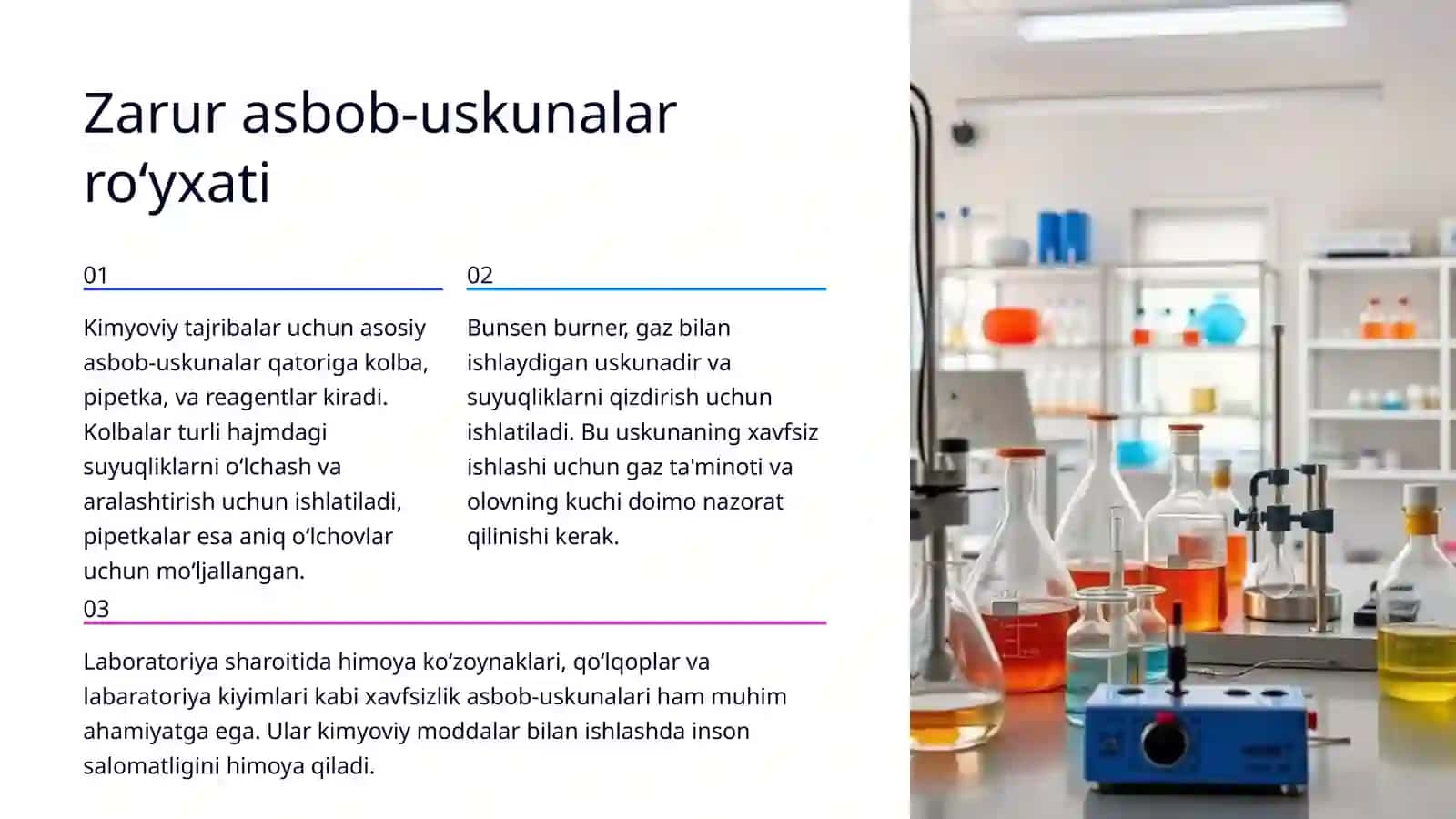 Kimyoviy tajribalarni oʻtkazish texnikasi 4