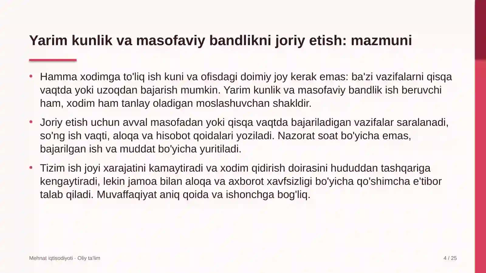 onkologiya markazlarida yarim kunlik va masofaviy bandlikni joriy etish 7519 4