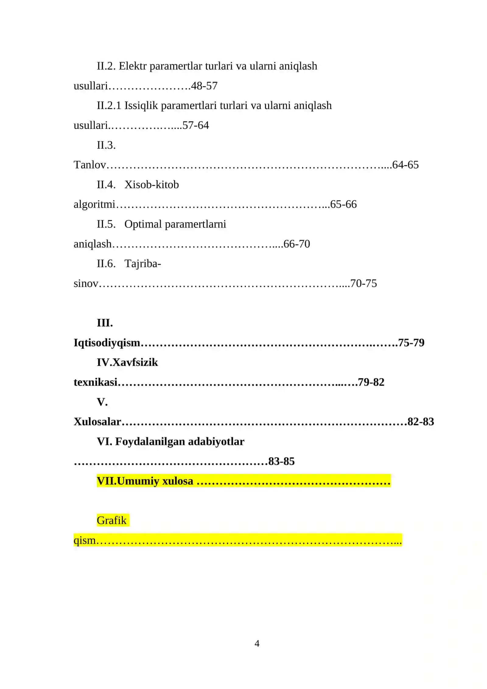 KOMPOZIT ISITGICHLARNING ELEKTR VA ISSIQLIK PARAMETRLARINI ANIQLASH 4