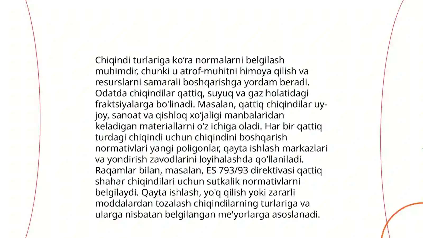 Sanoat korxonasida chiqindini hosil bolish meyorini aniqlash 4