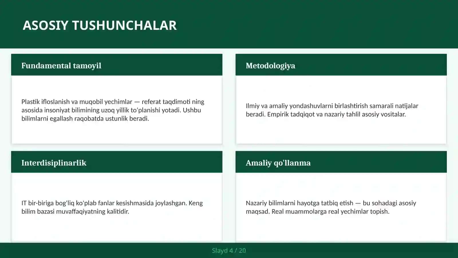 Plastik Ifloslanish va Muqobil Yechimlar 4