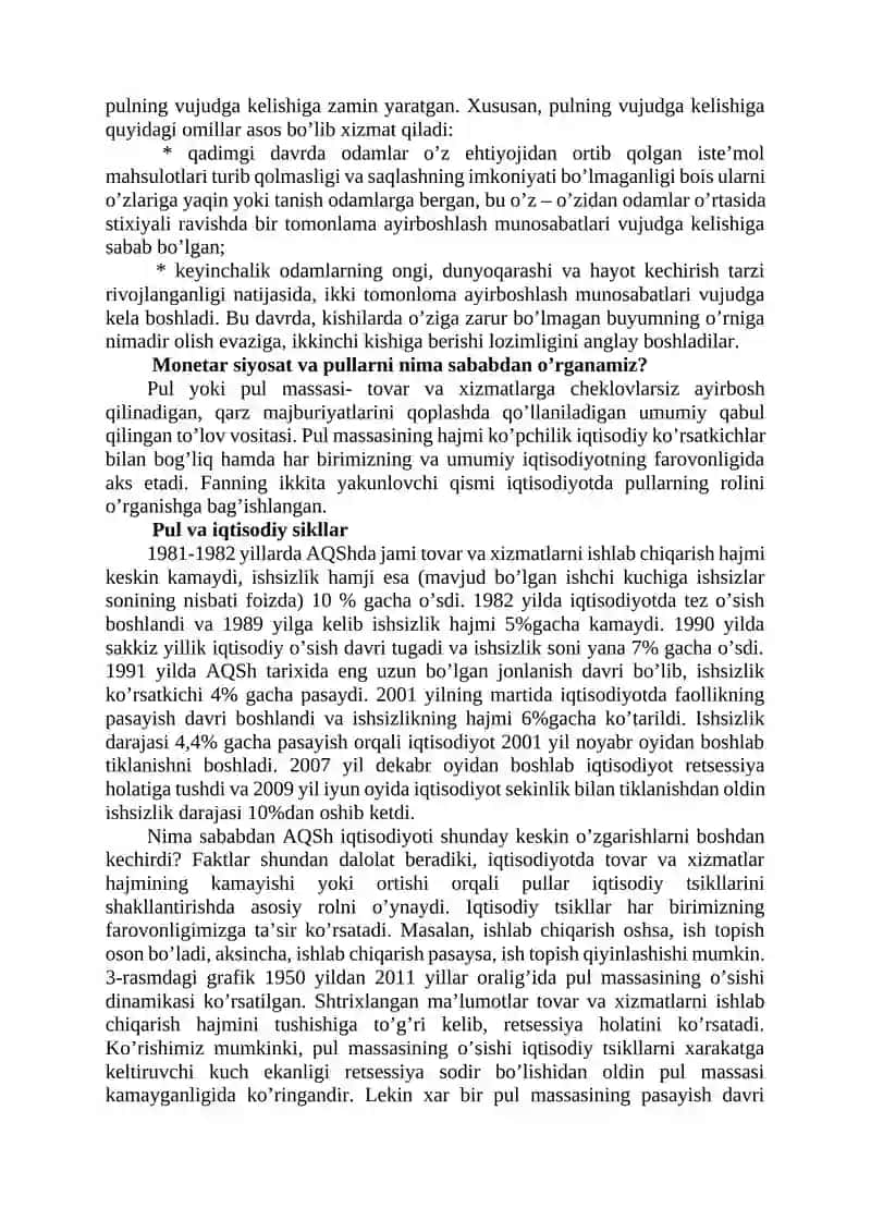 Pul va banklar pulning mohiyati 4