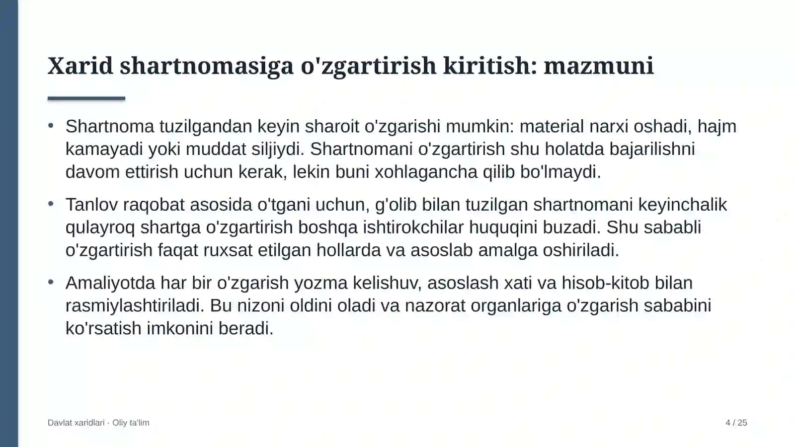 Konsullik muassasalarida xarid shartnomasiga o'zgartirishlar kiritish tartibi 4