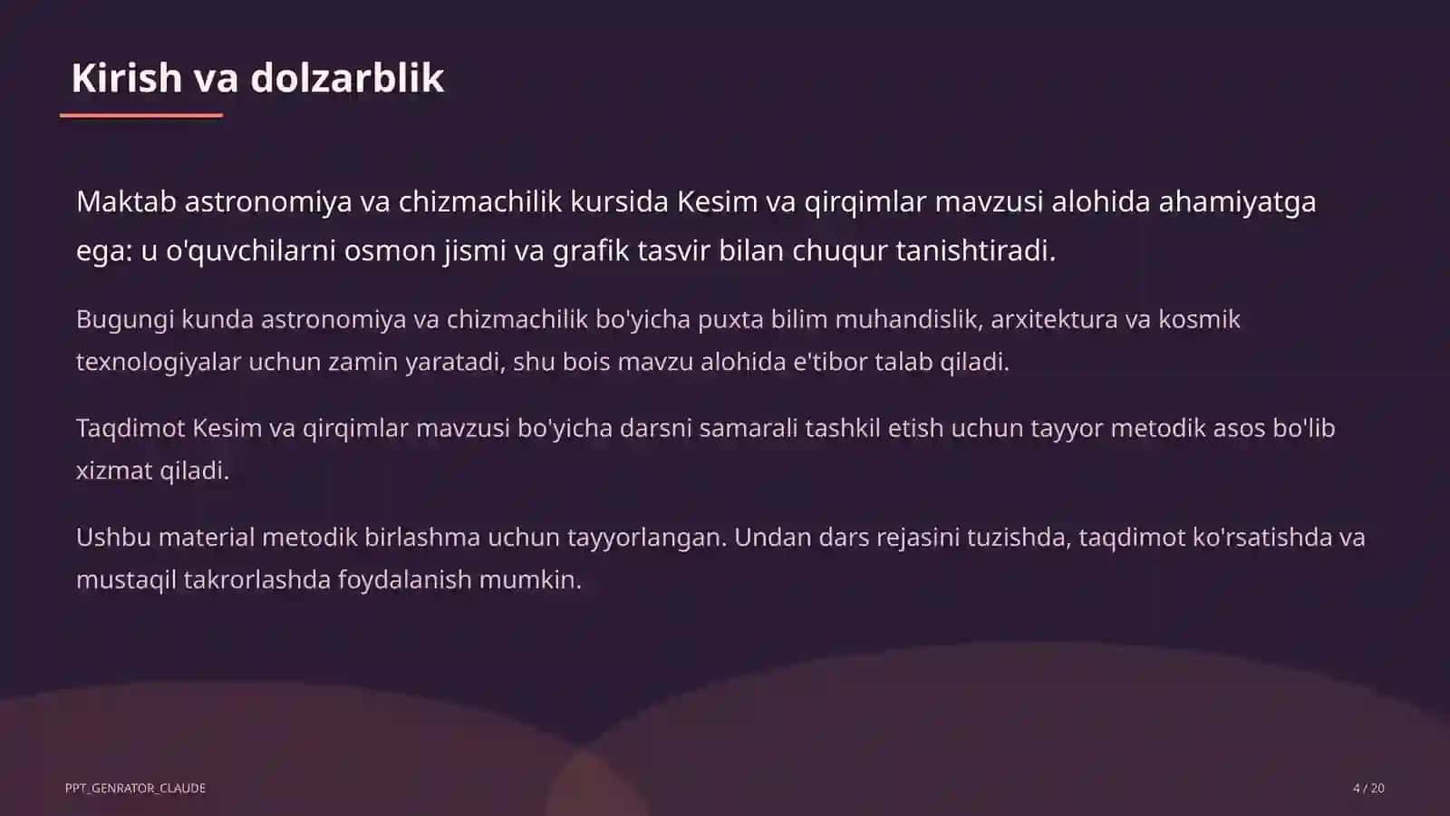 Kesim va qirqimlar (9-sinf) 4