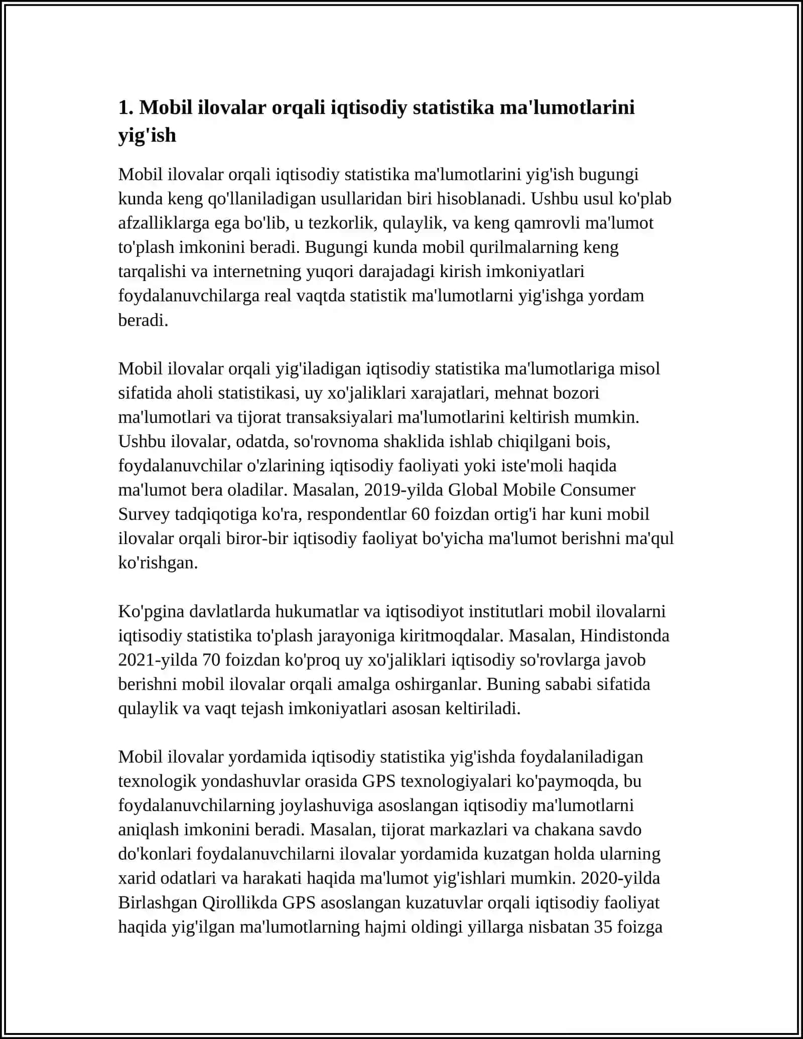 IQTISODIY AXBOROTNI QAYTA ISHLASH UCHUN MOBIL ILOVALARDAN FOYDALANISH 4