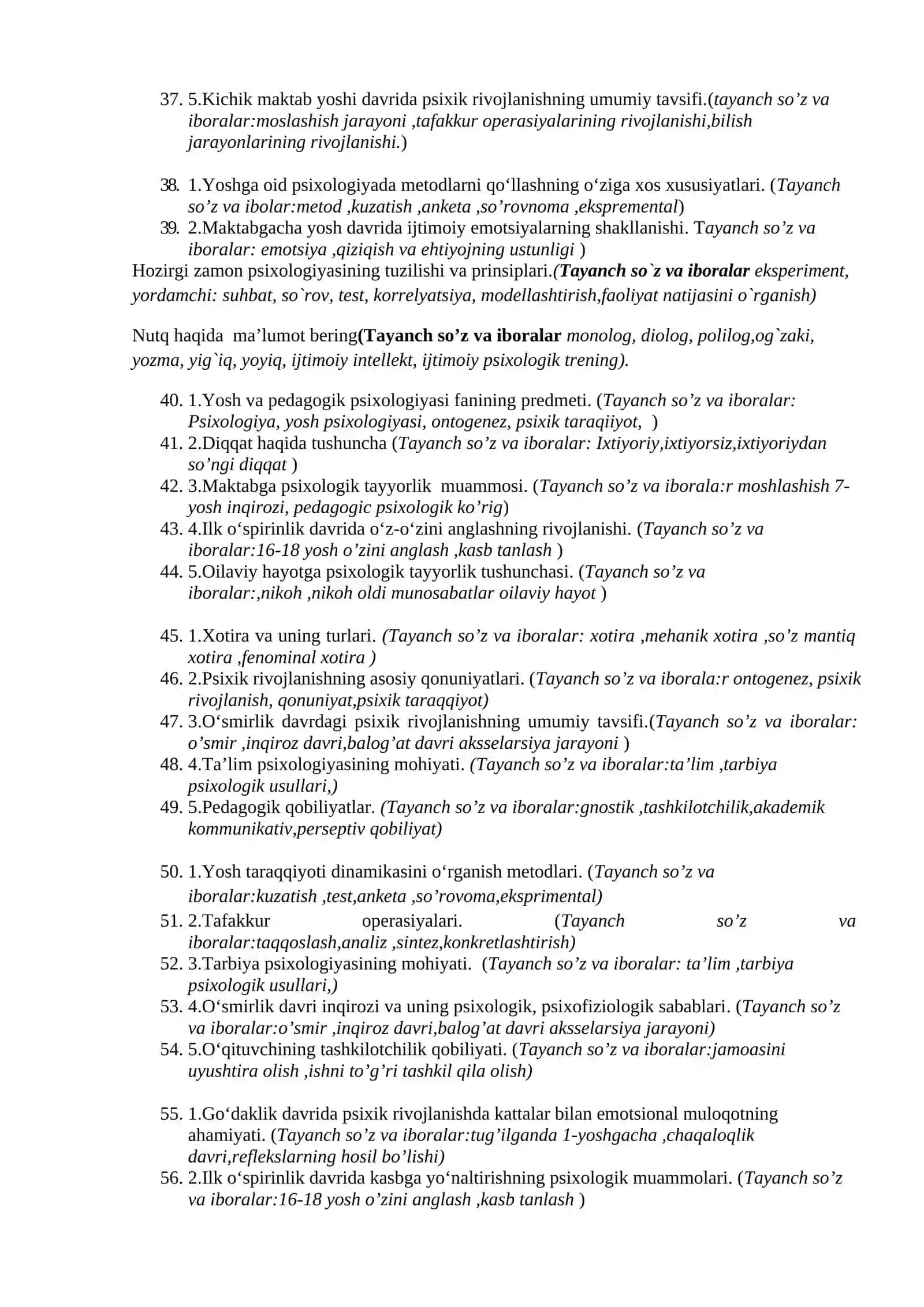 Yoshga oid psixologiyada metodlarni qo‘llashning o‘ziga xos xususiyatlari 4