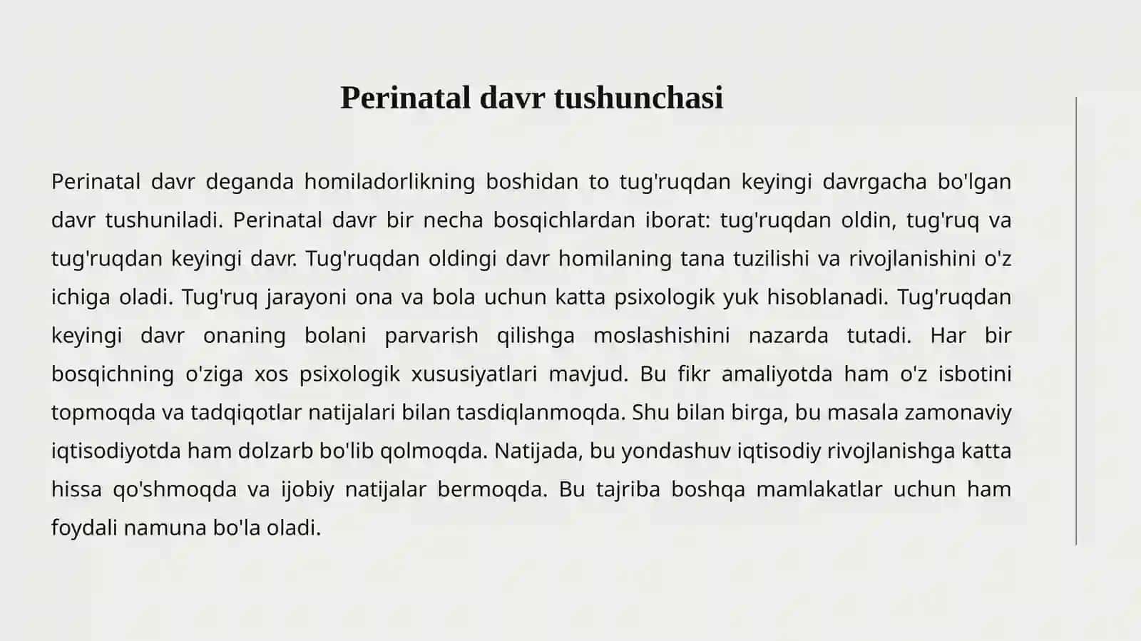 PERINATAL PSIXOLOGIYA 4
