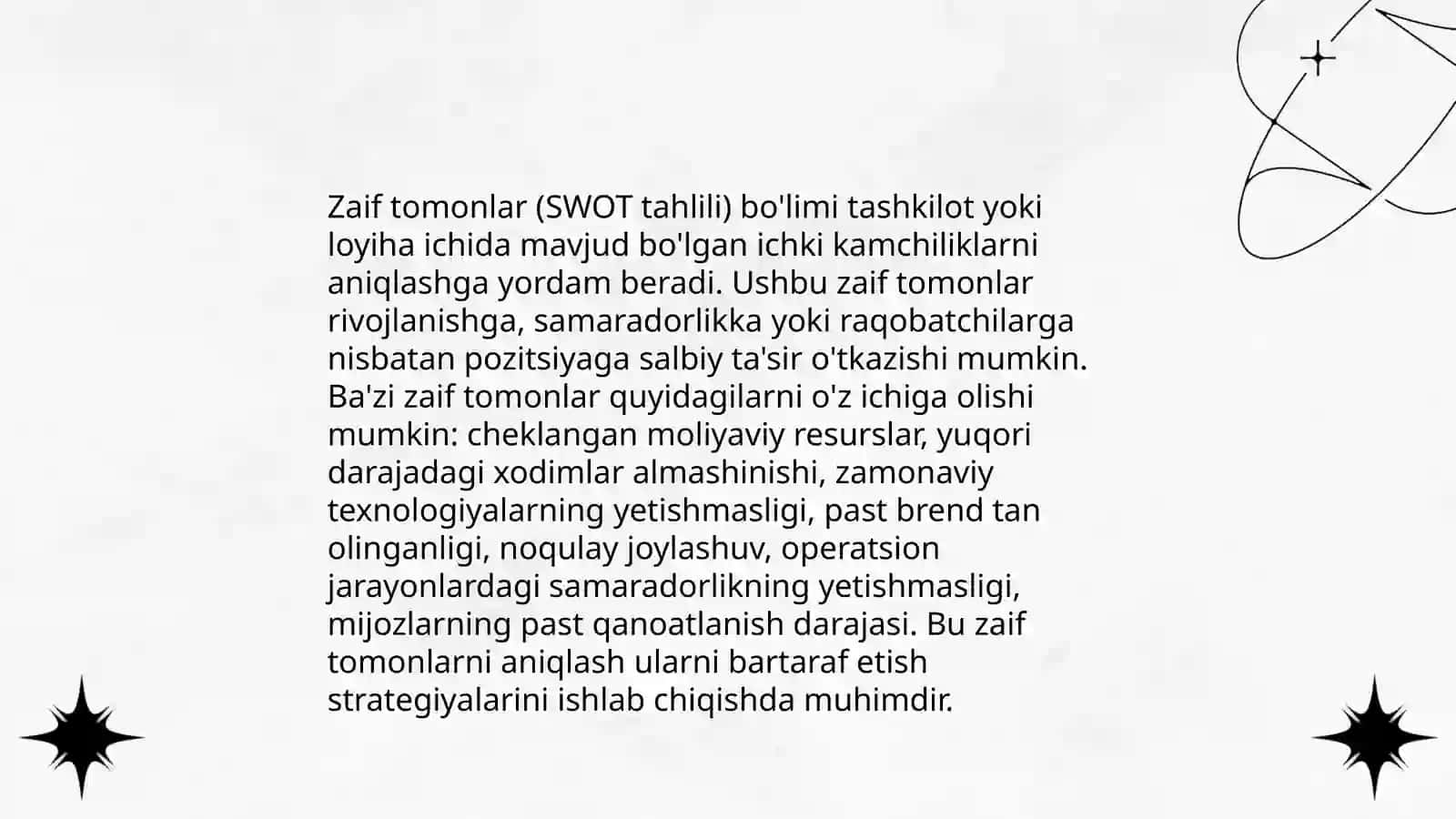 shaxsiy SWOT tahlil yoki PEST tahlili 4