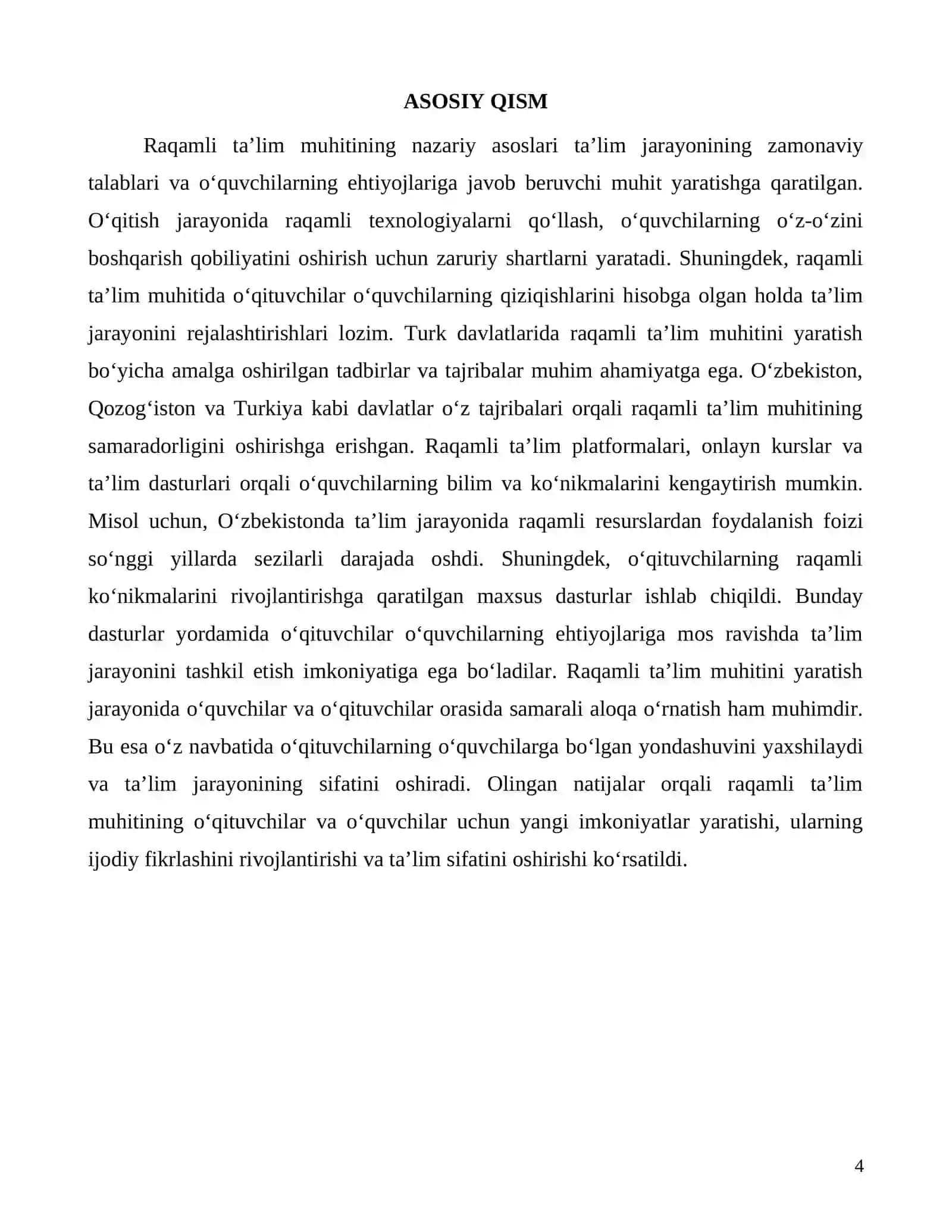 Raqamli ta'lim muhitini yaratishning nazariy asoslari 4