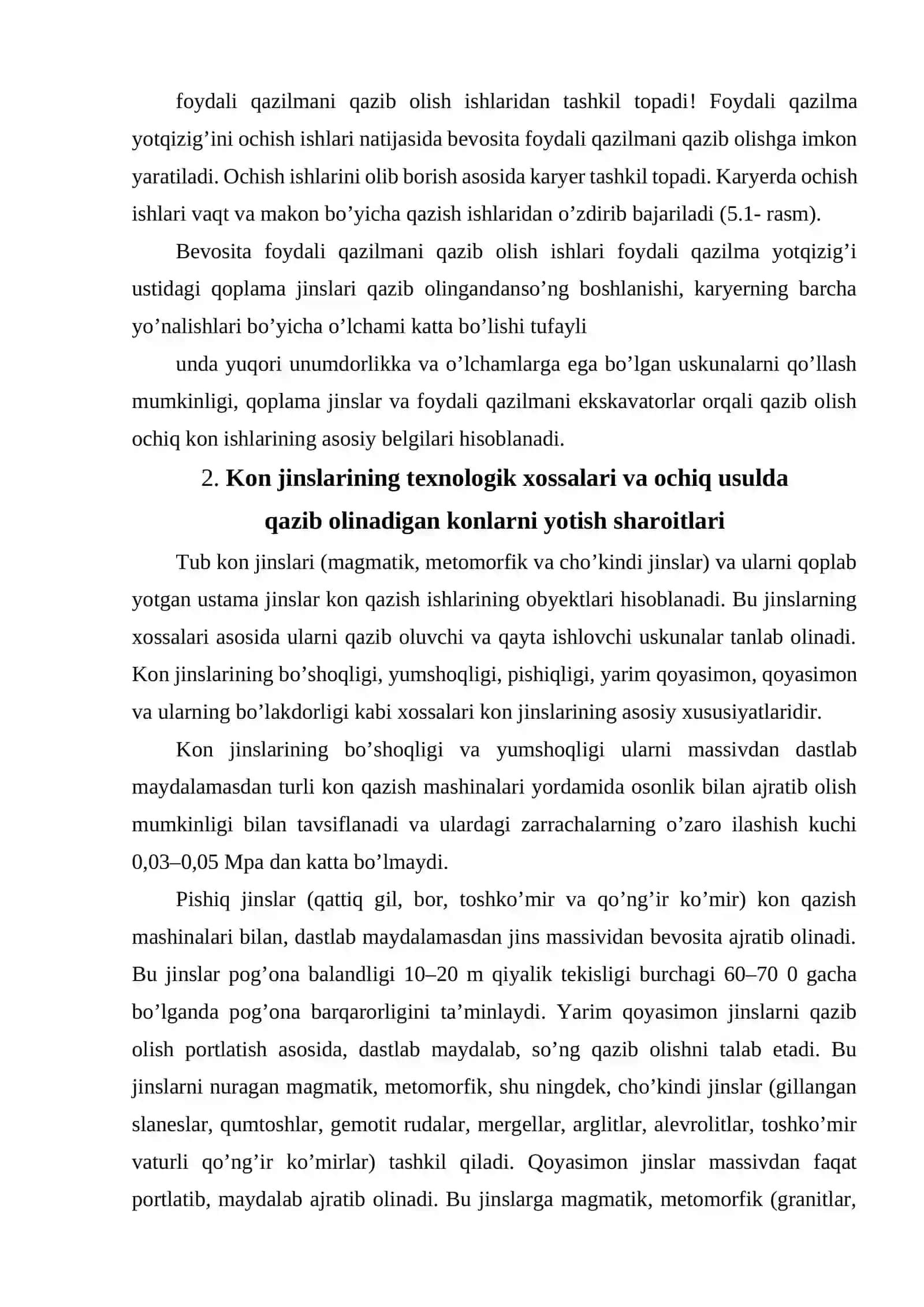 Qazib olish tizimini muvofqlashtirish va bloklarni joylashtirish olchamlarini aniqlash 4