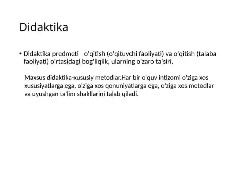 Didaktika-o'rganish nazariyasi 4